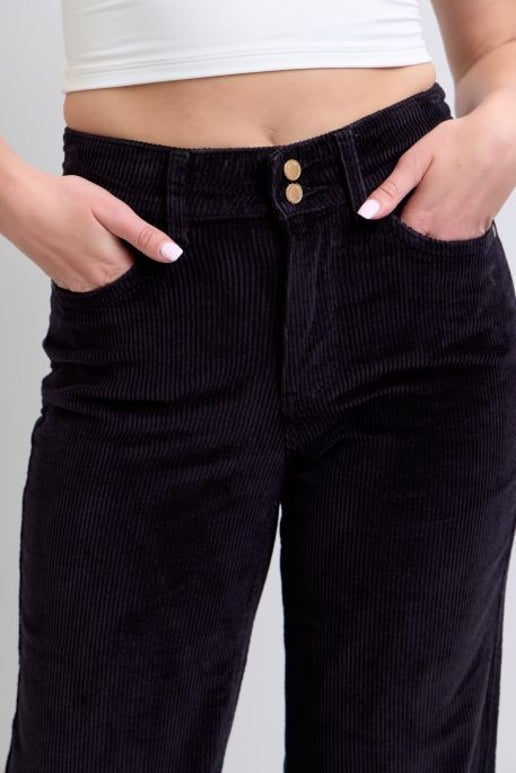 Judy Blue Black Corduroy