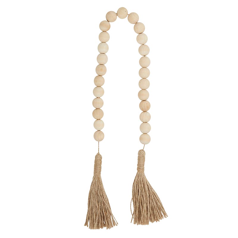 Jute beads natural