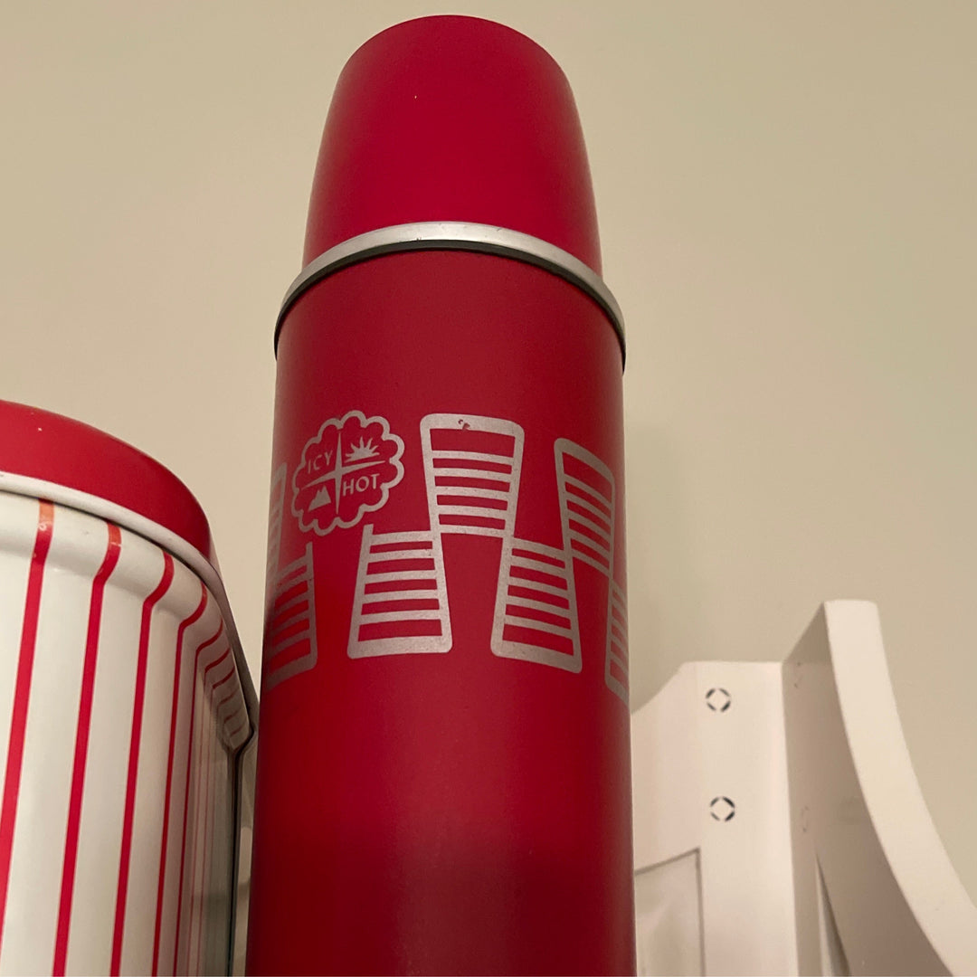Icy hot red thermos