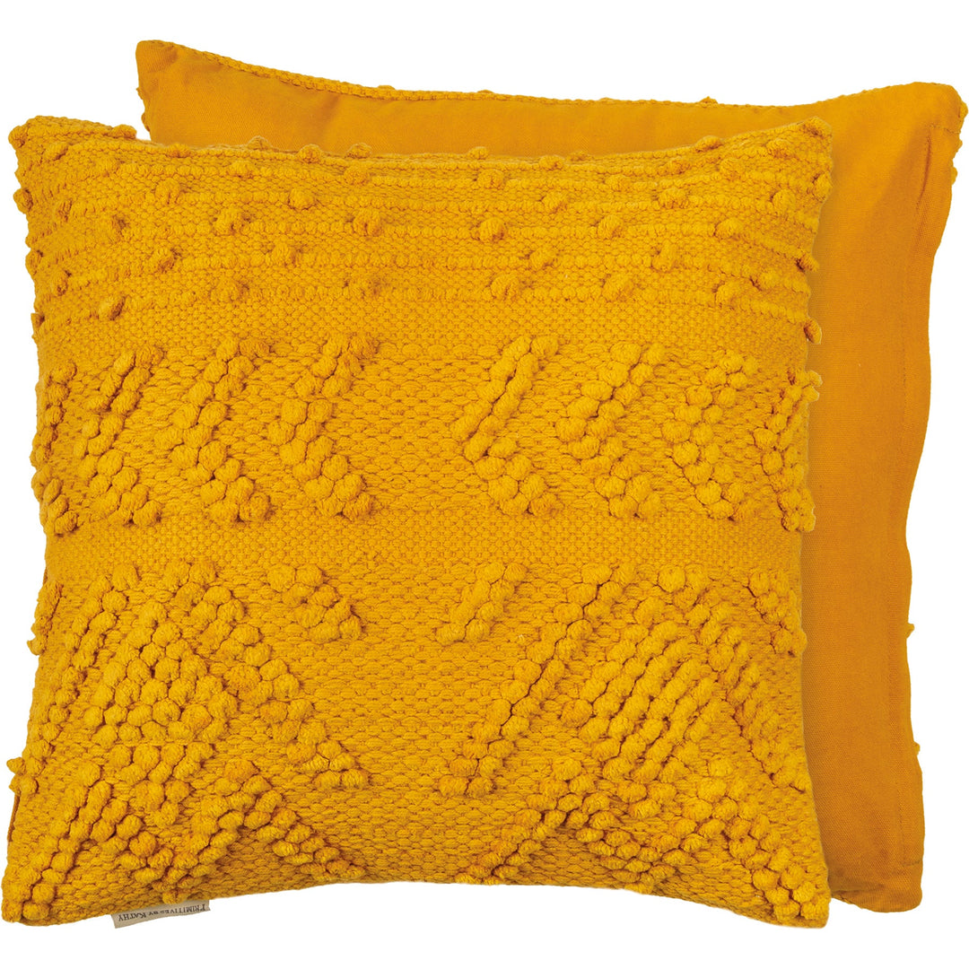 Pillow saffron geo