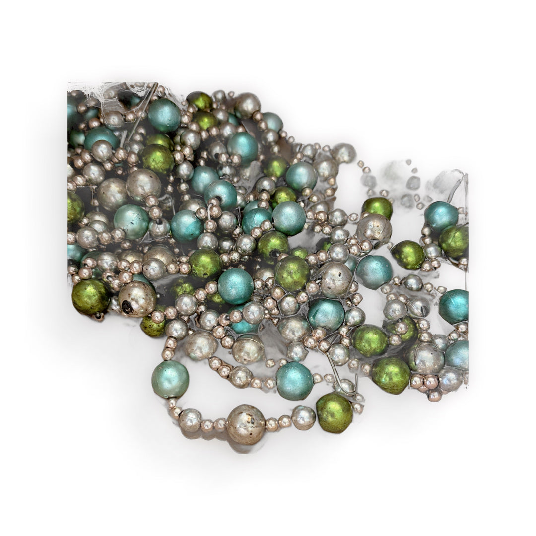 Mini teal beaded garland