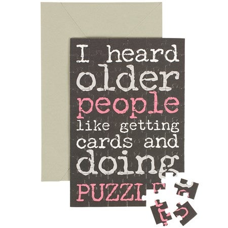 Doing Puzzles Puzzle Card