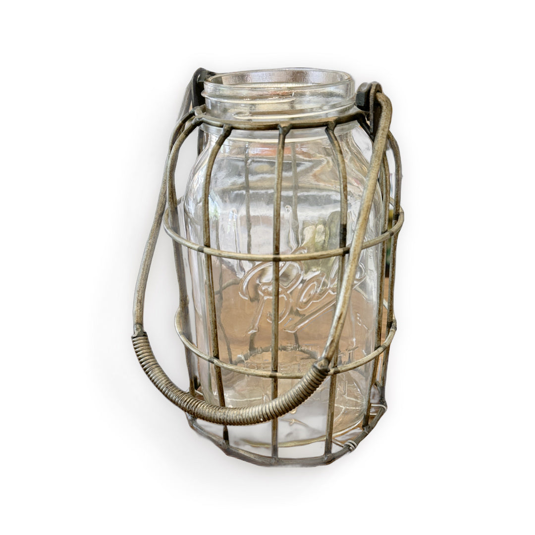 Wire mason jar