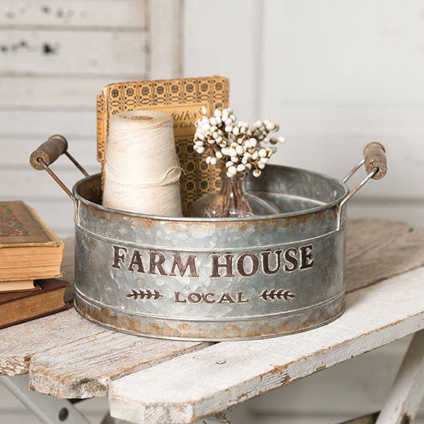 Farmhouse round bin