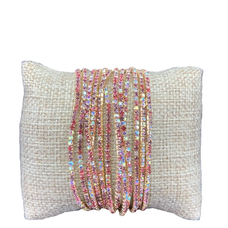 Sparkle 12 pc set bracelets