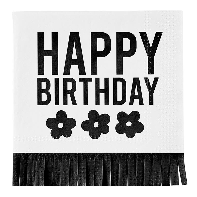 HB fringed napkin