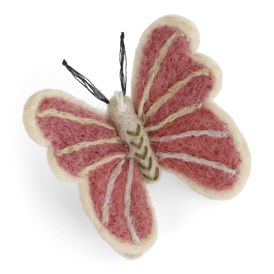 Butterfly dusty red
