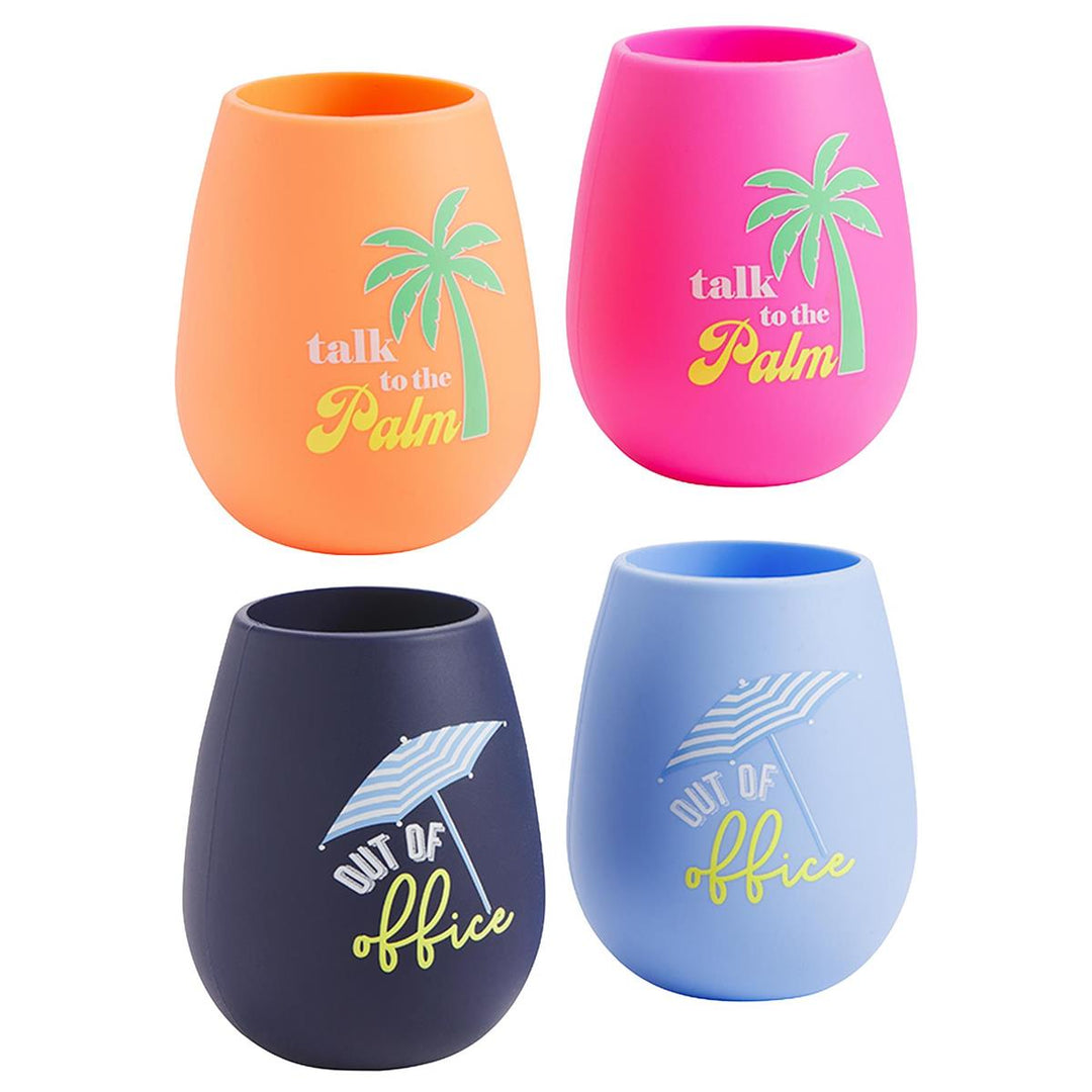 Silicone Wine Glass Set