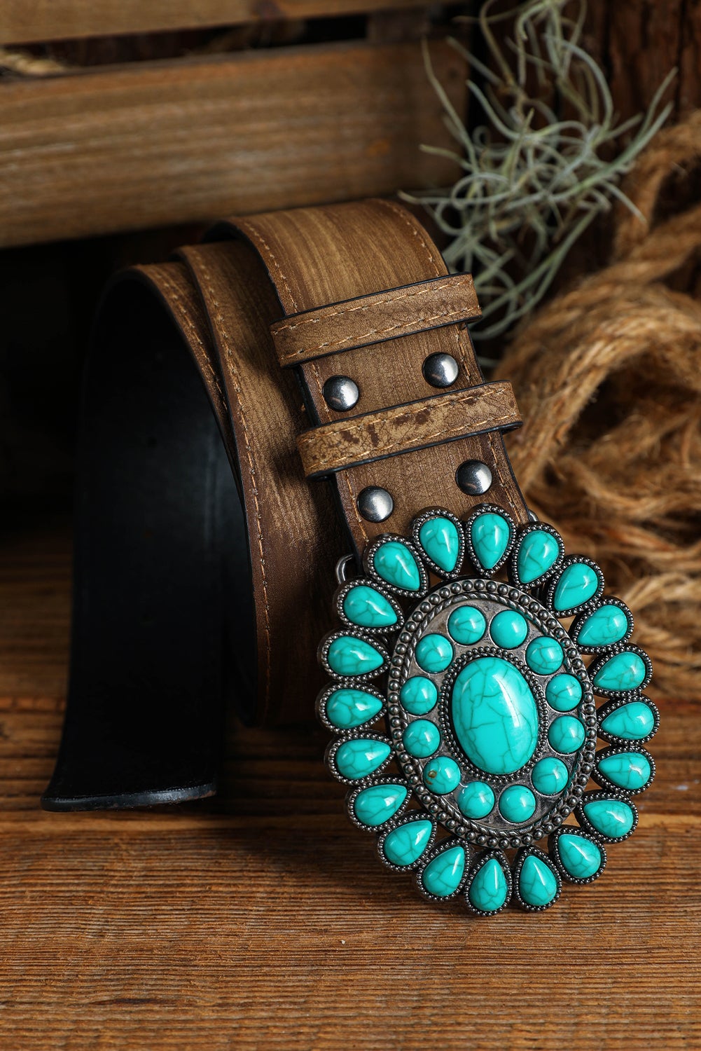 Turquoise western belt