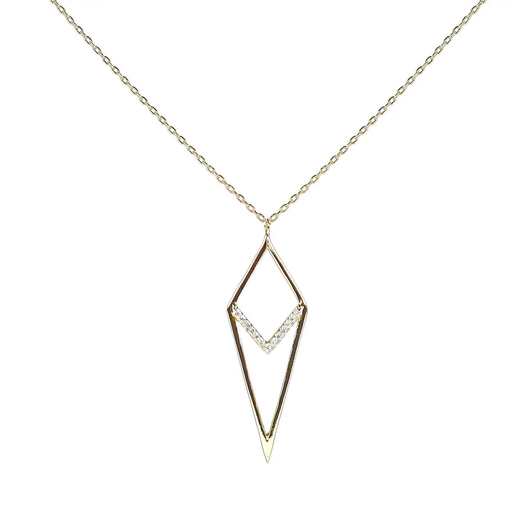 Kite necklace gold