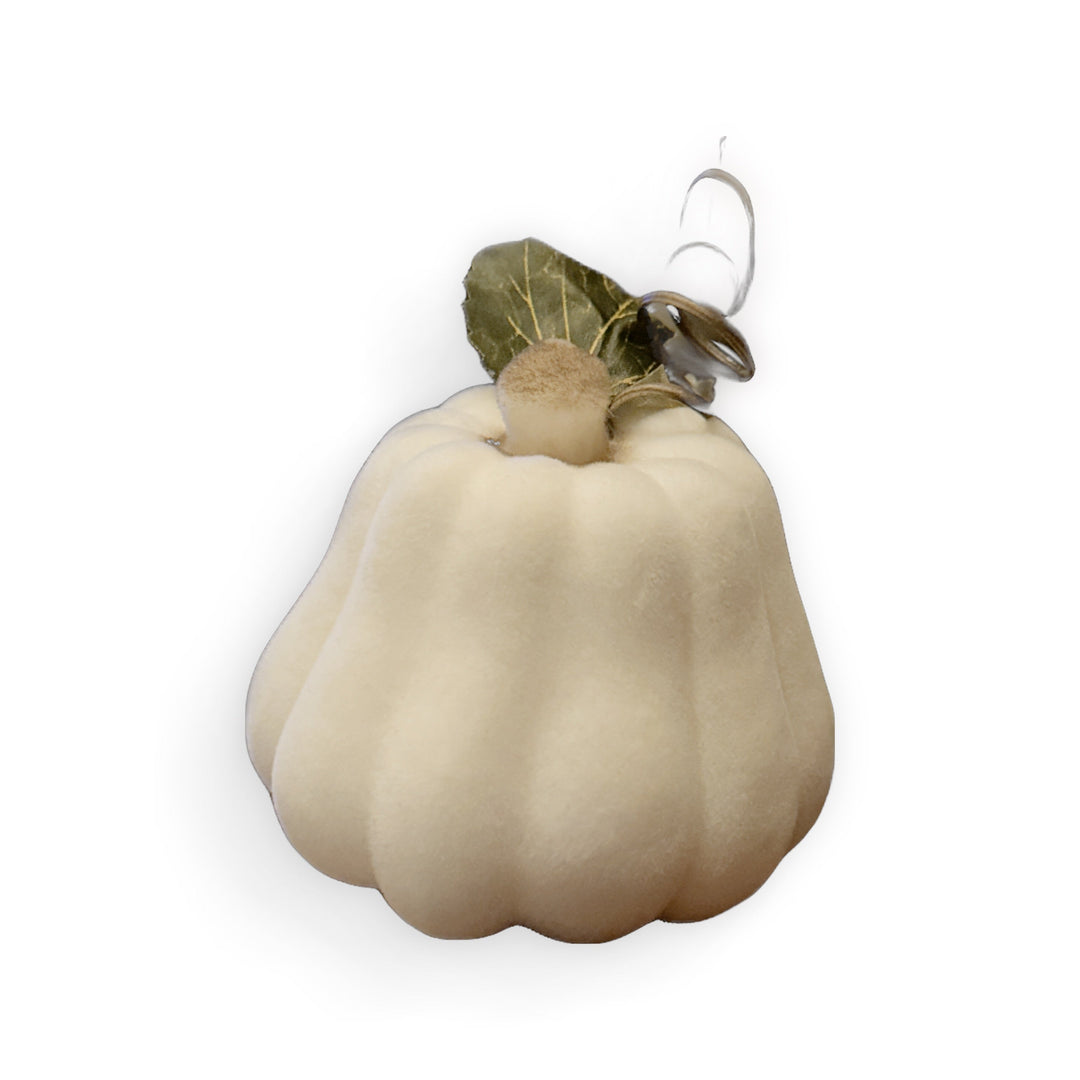 Pumpkin cream flocked