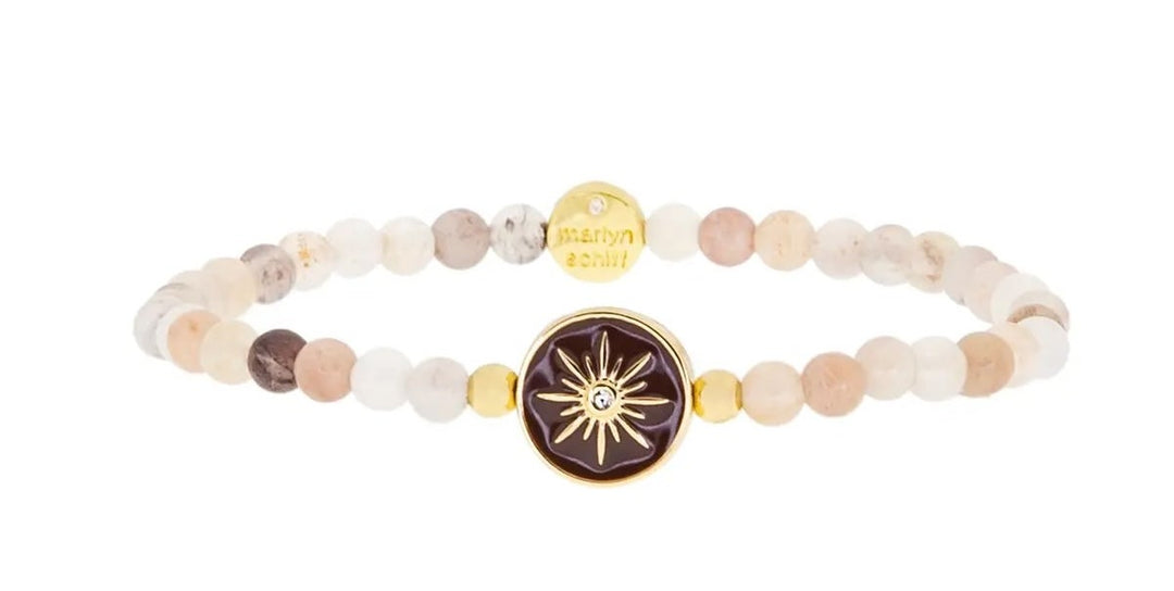 Starburst semi prec stone bracelet
