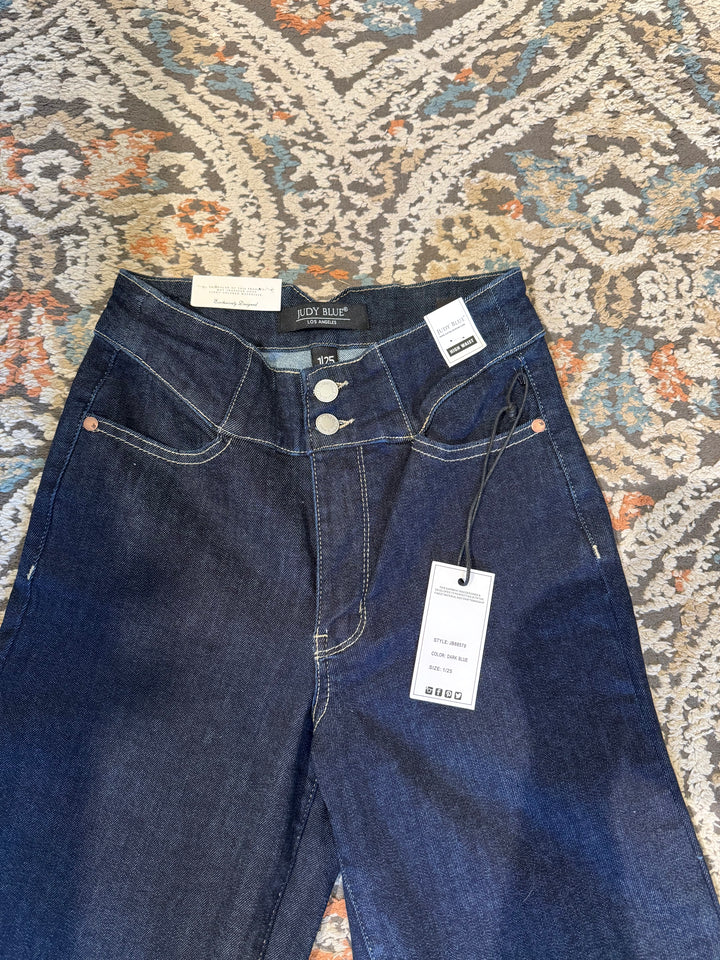 Judy Wide Leg Blue Jeans