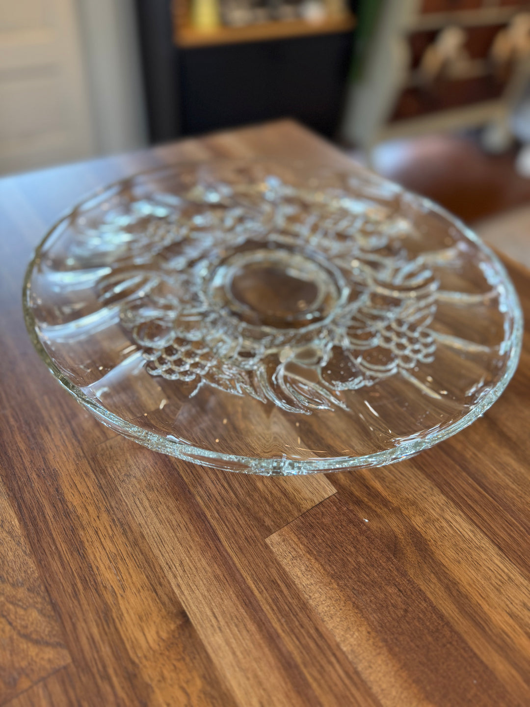 Glass server dish