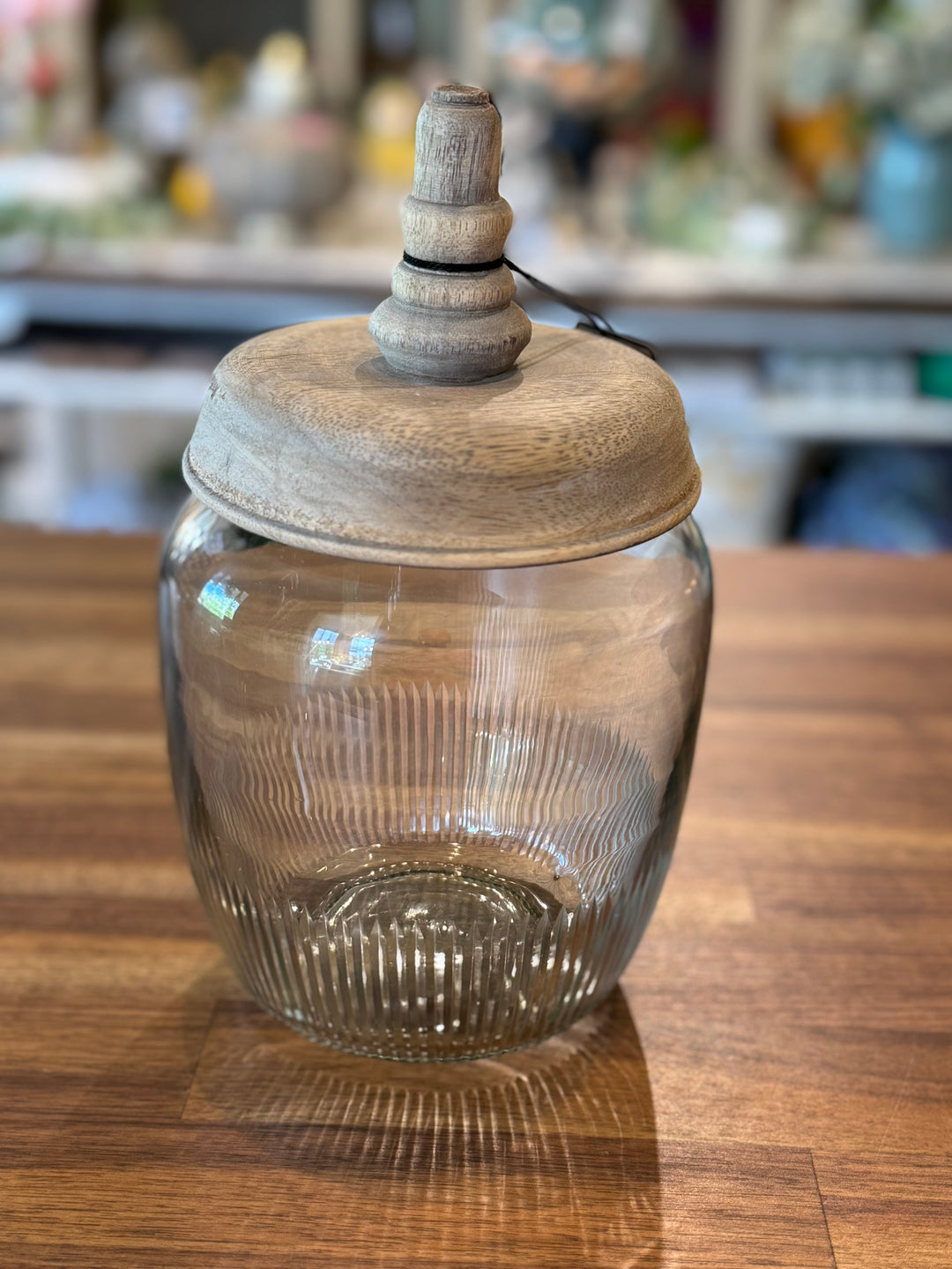 Small Jar with suctioned lid