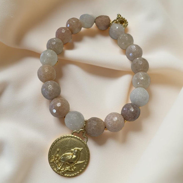 Artisan cardinal bracelet