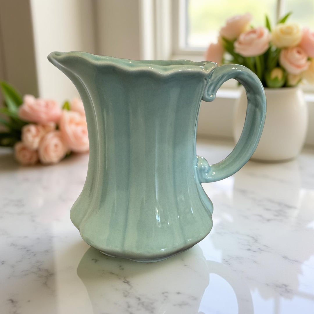 Teal Mini Pitcher Vase