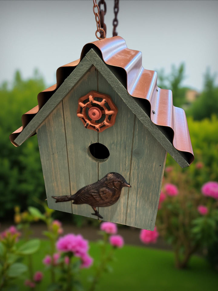 Birdhouse with Copper Roof