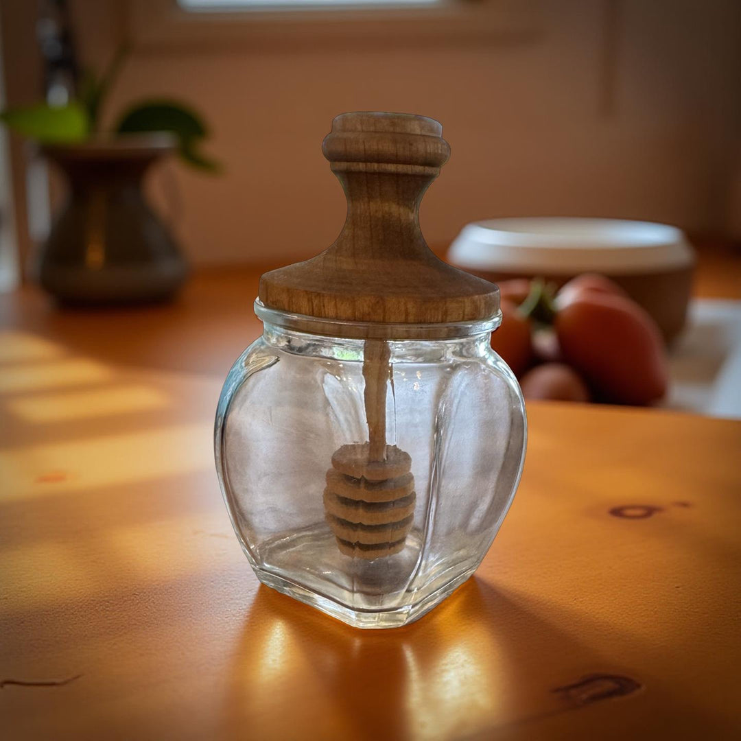 Glass Honey Jar