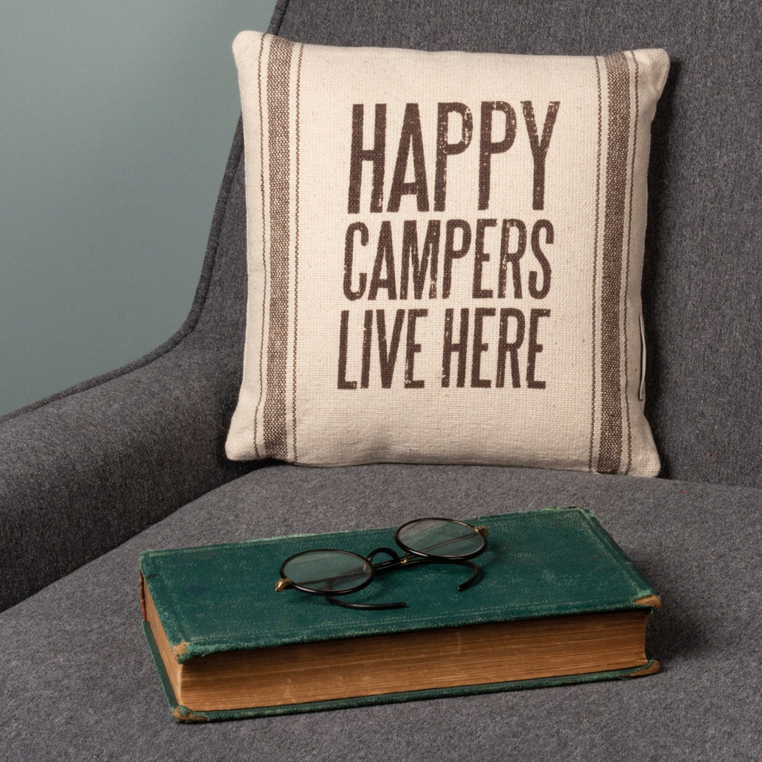 Pillow happy camper