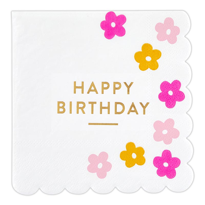 HB Scalloped napkins