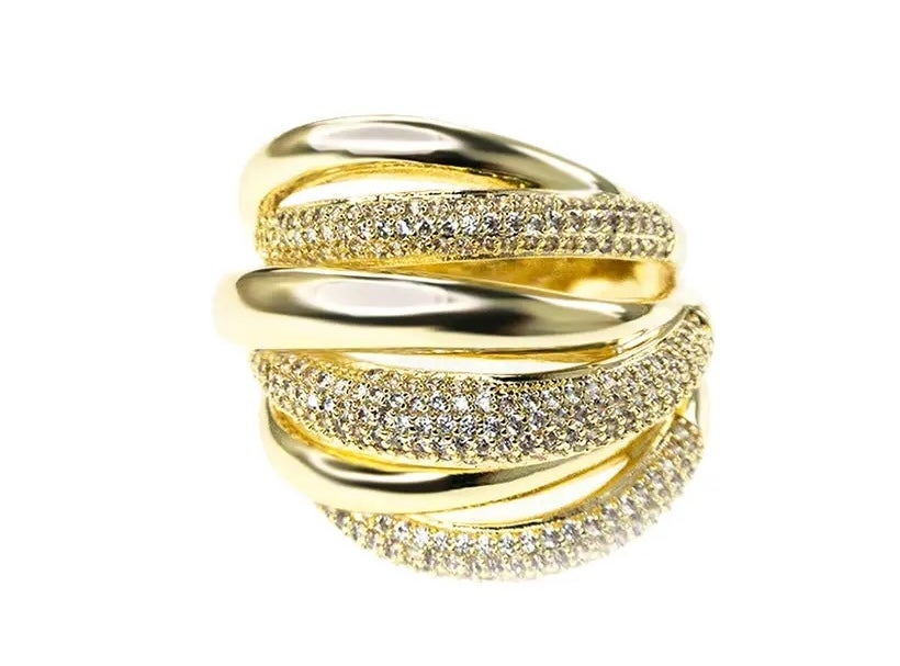 Gold plated layer ring