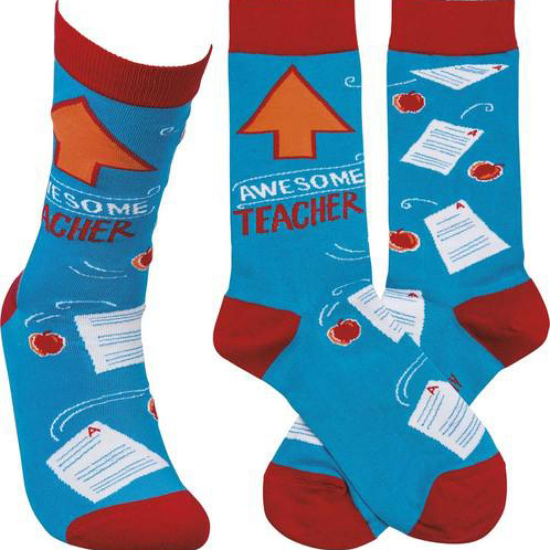Awesome teacher Socks