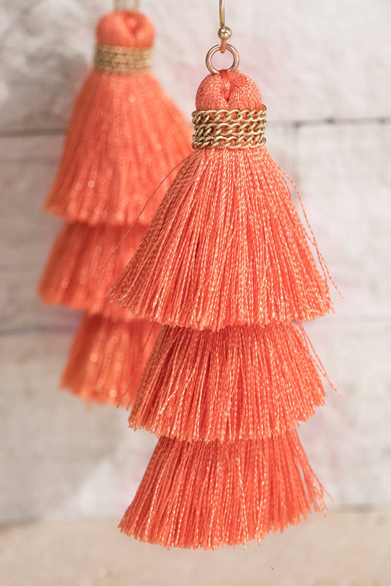Tier Tassel Earrings