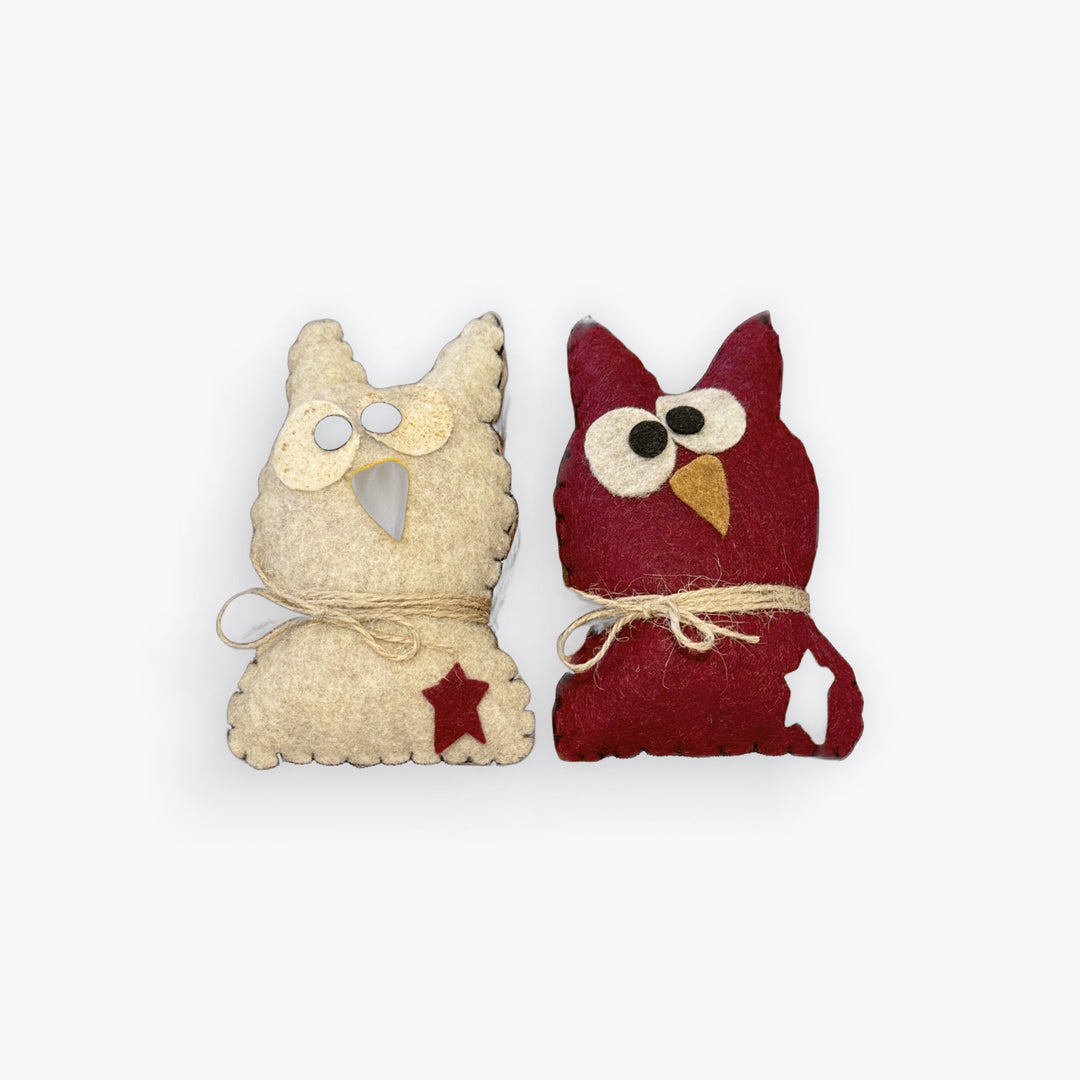 Stuffed felt owl