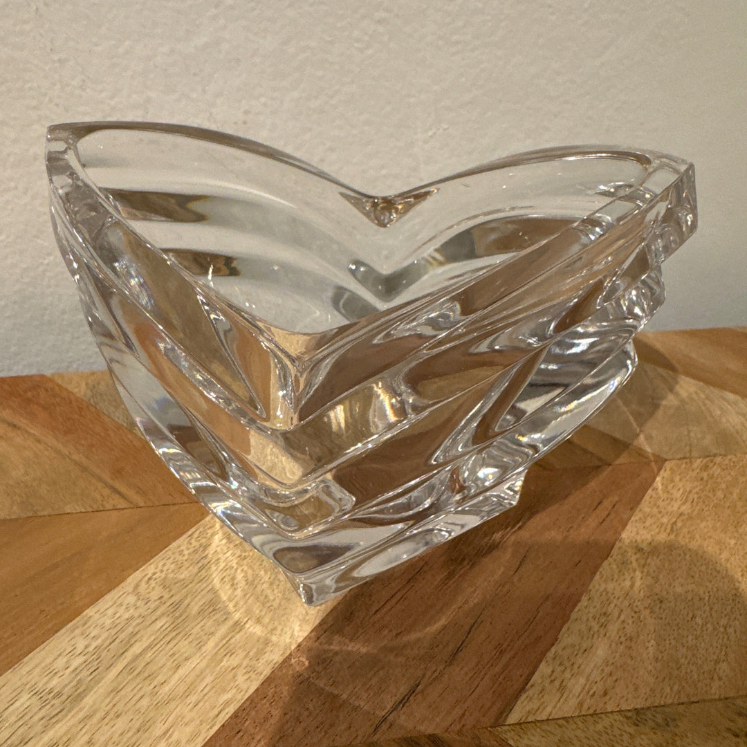 Heavy glass small bowl