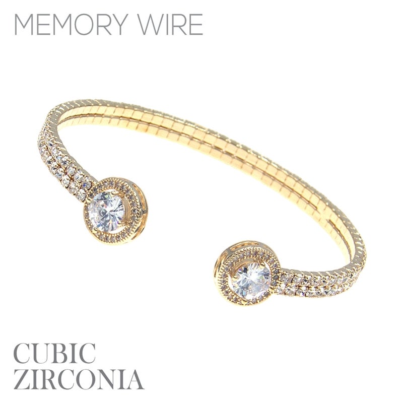 Sparkle 2line bracelet gold