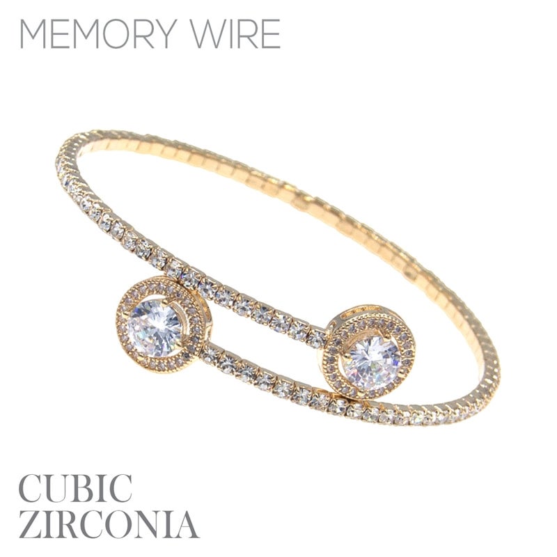 Sparkle bracelet round gold