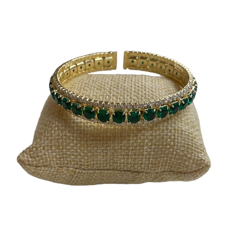 Sparkle green bracelet