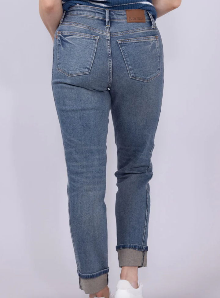 Judy Blue MR Vintage Wash Cuffed Jean