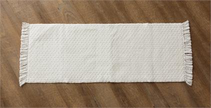 White woven runner