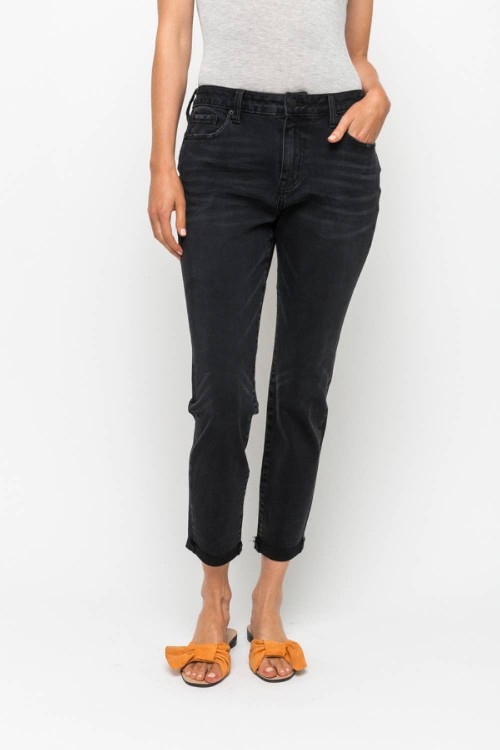 Myst Black Boyfriend Jeans
