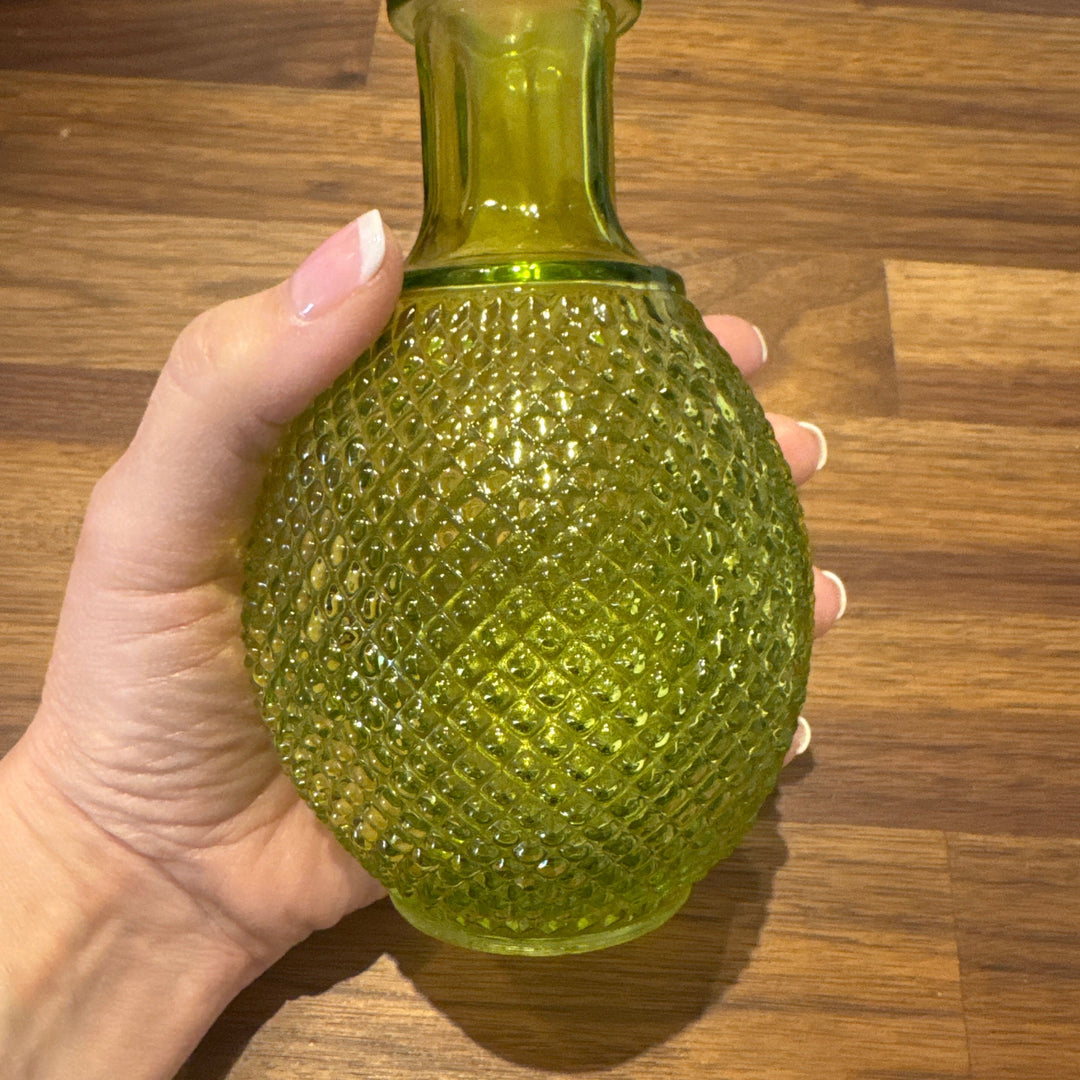 Small green vase