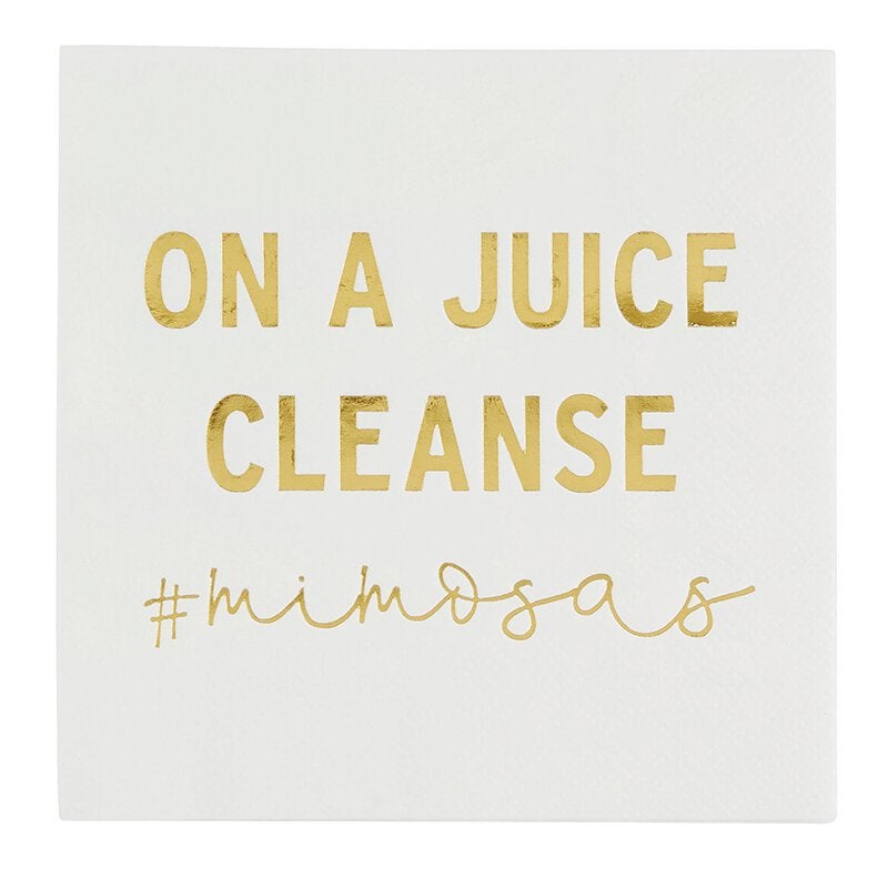 Cocktail napkins juice cleanse
