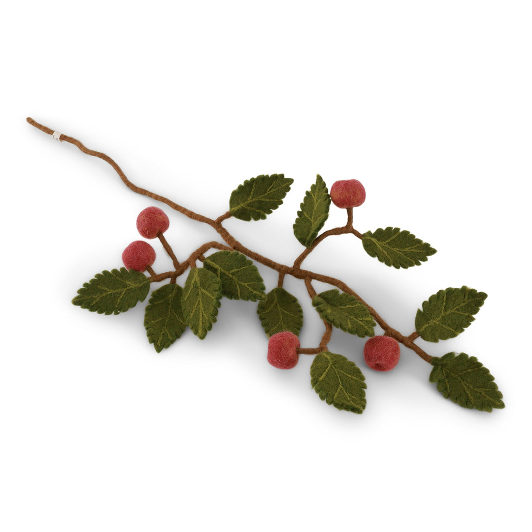 Branch dusty red apples