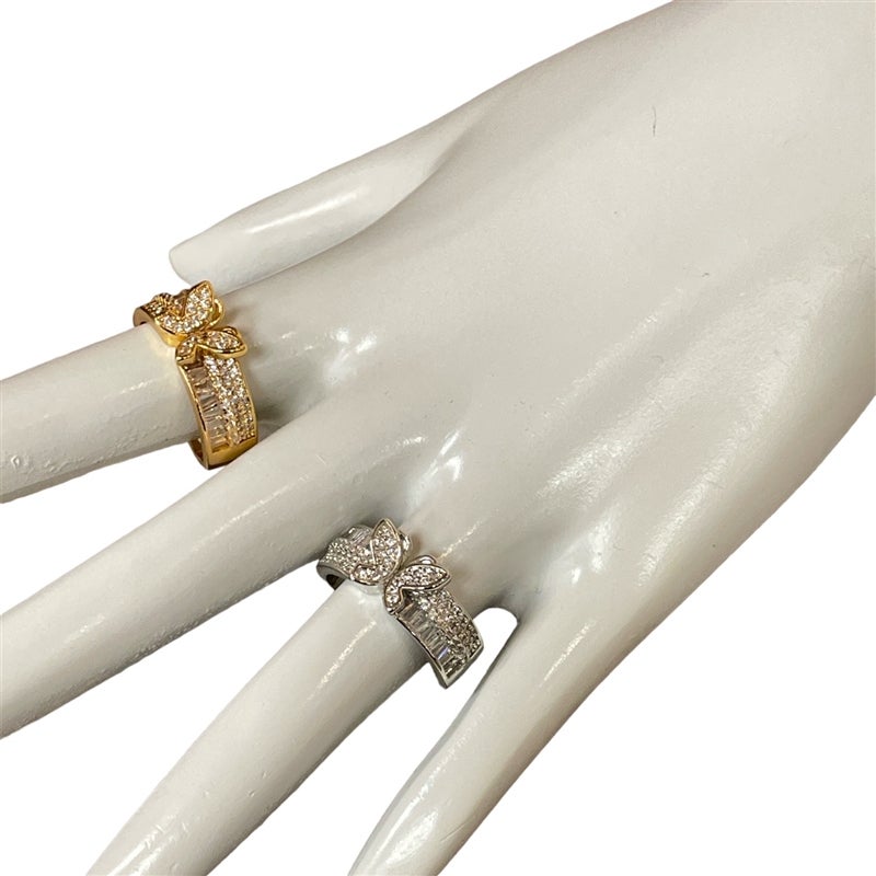 Ring butterfly baguette gold
