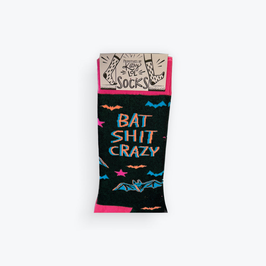 Bat shit crazy socks