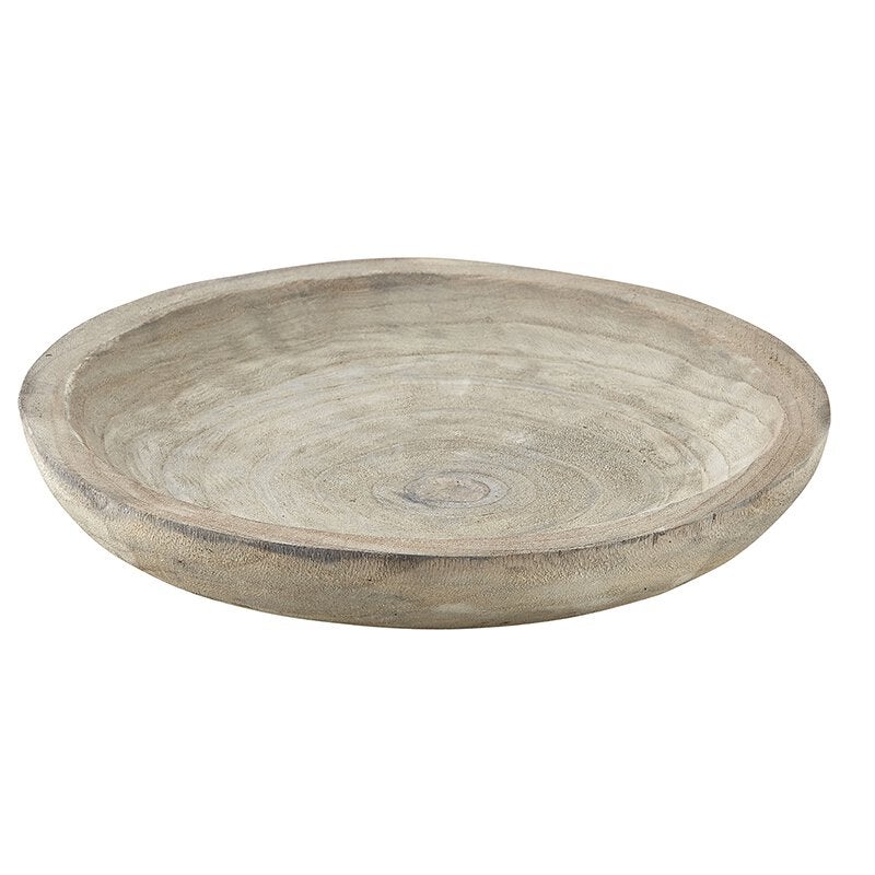 Wood bowl grey lg