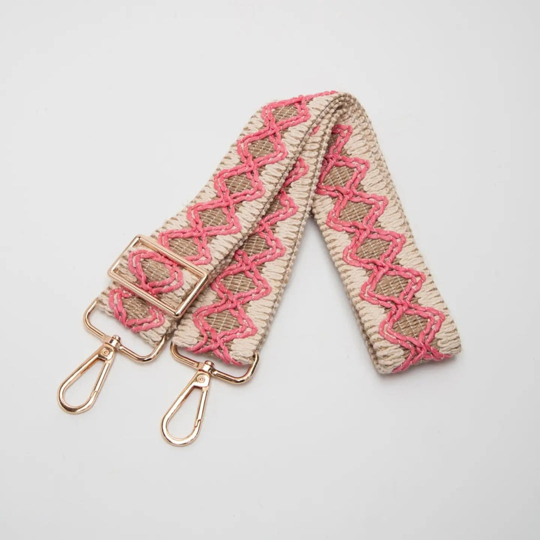 Wave straw guitar strap