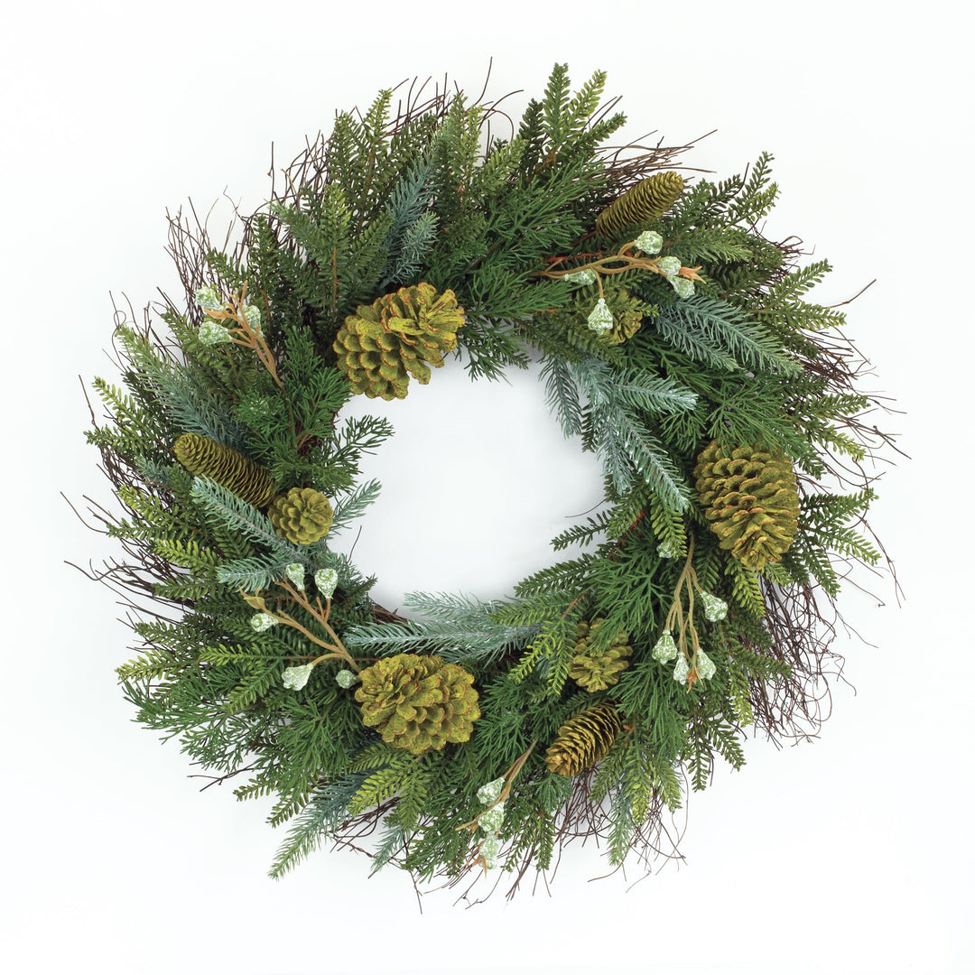 Mixed pine wreath
