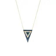 Triangle necklace gold