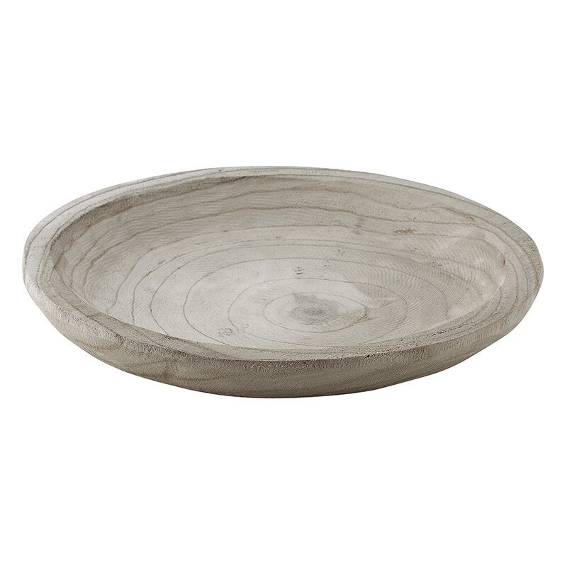 Wood bowl grey md