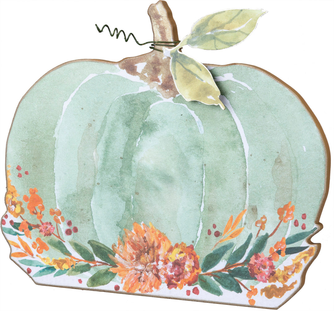 Stand up pumpkin floral