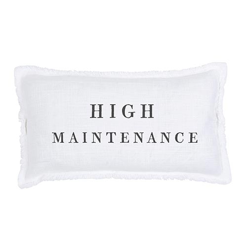 High maintenance pillow