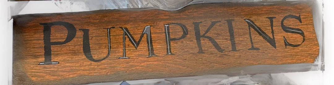 Pumpkin sign