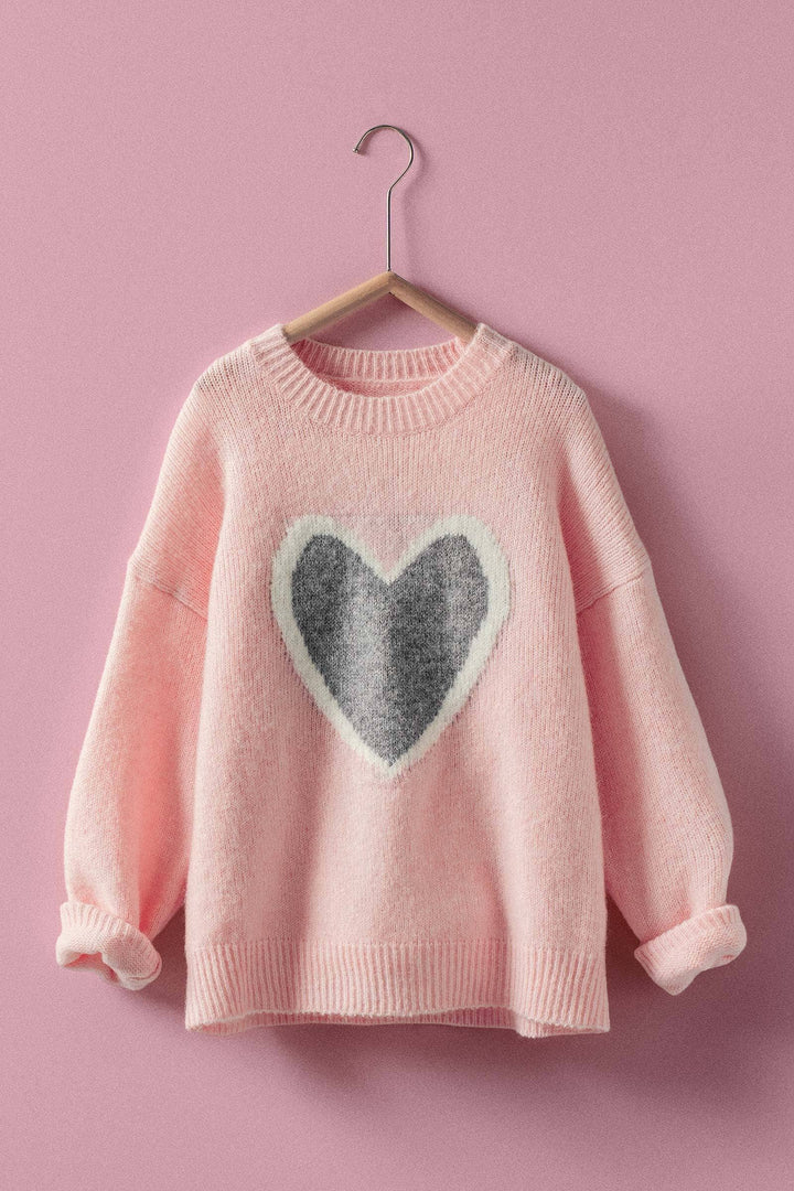 Plush Heart Sweater
